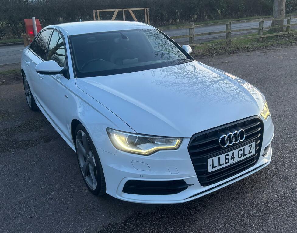 Audi A6 Saloon Black Edition White #3