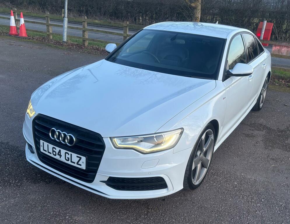 Audi A6 Saloon Black Edition White #6