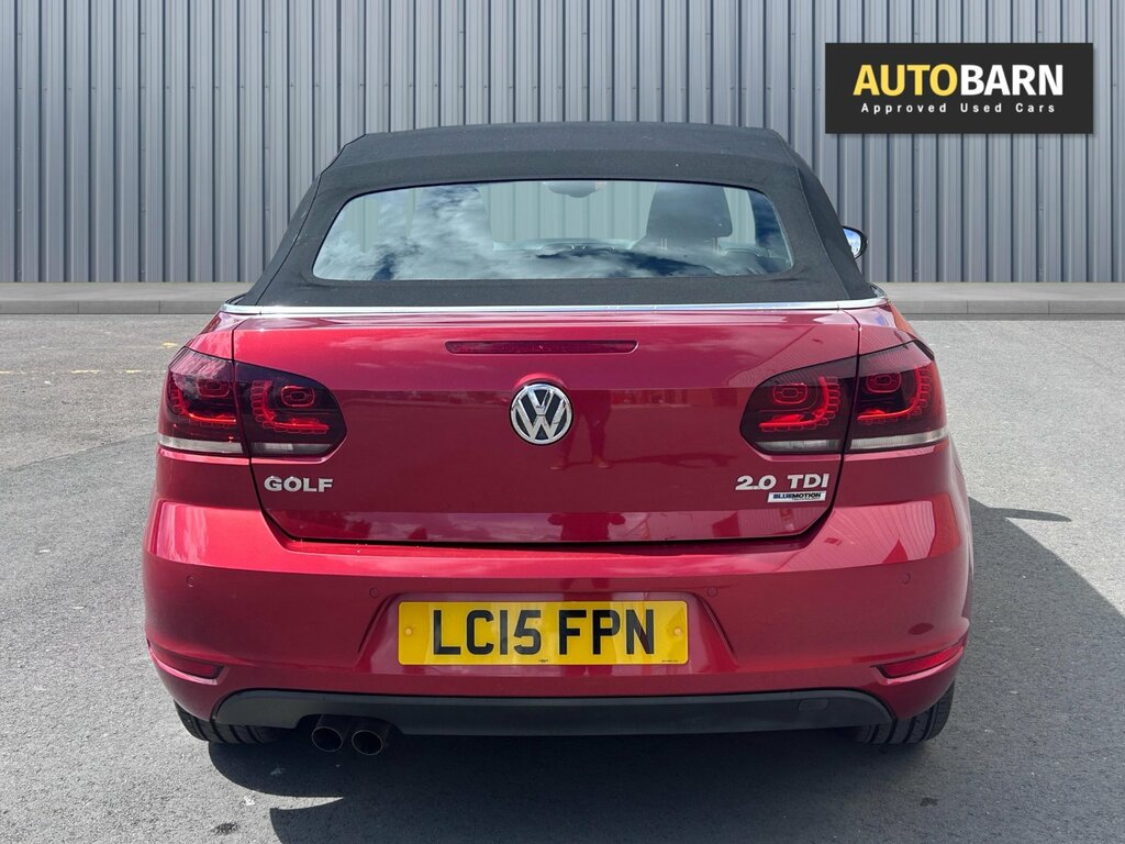 Volkswagen Golf 2.0 Tdi Bluemotion Tech Se Cabriolet Ds Red #4