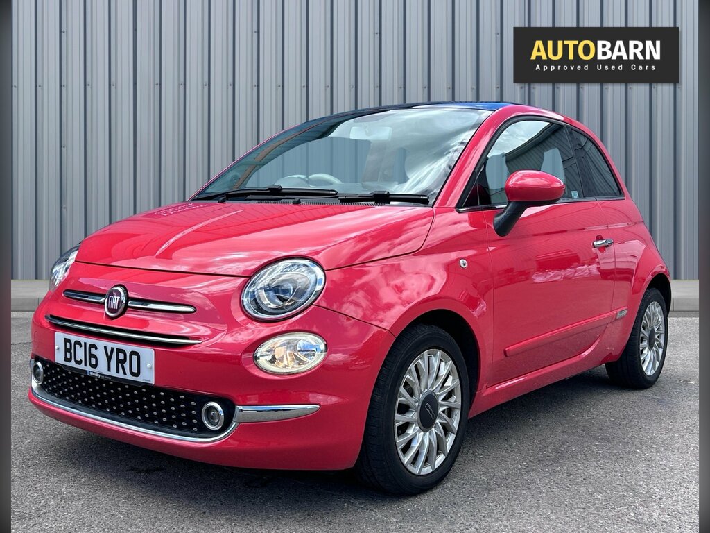 Fiat 500 1.2 Lounge Hatchback Euro 6 Ss BC16YRO Pink #5