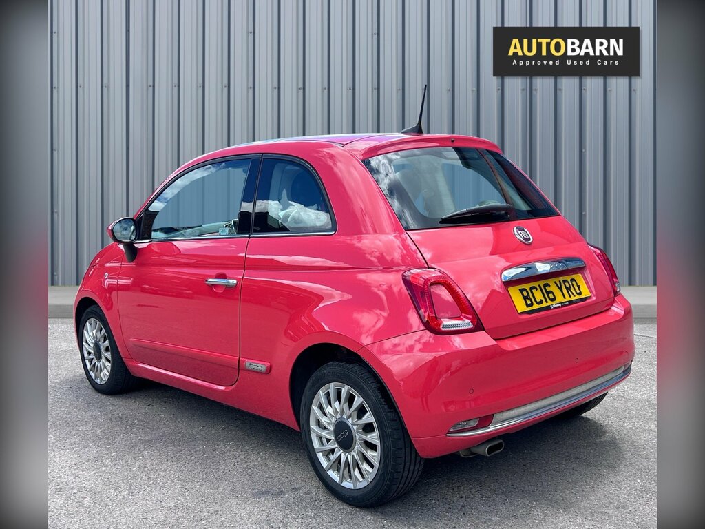 Fiat 500 1.2 Lounge Hatchback Euro 6 Ss BC16YRO Pink #3