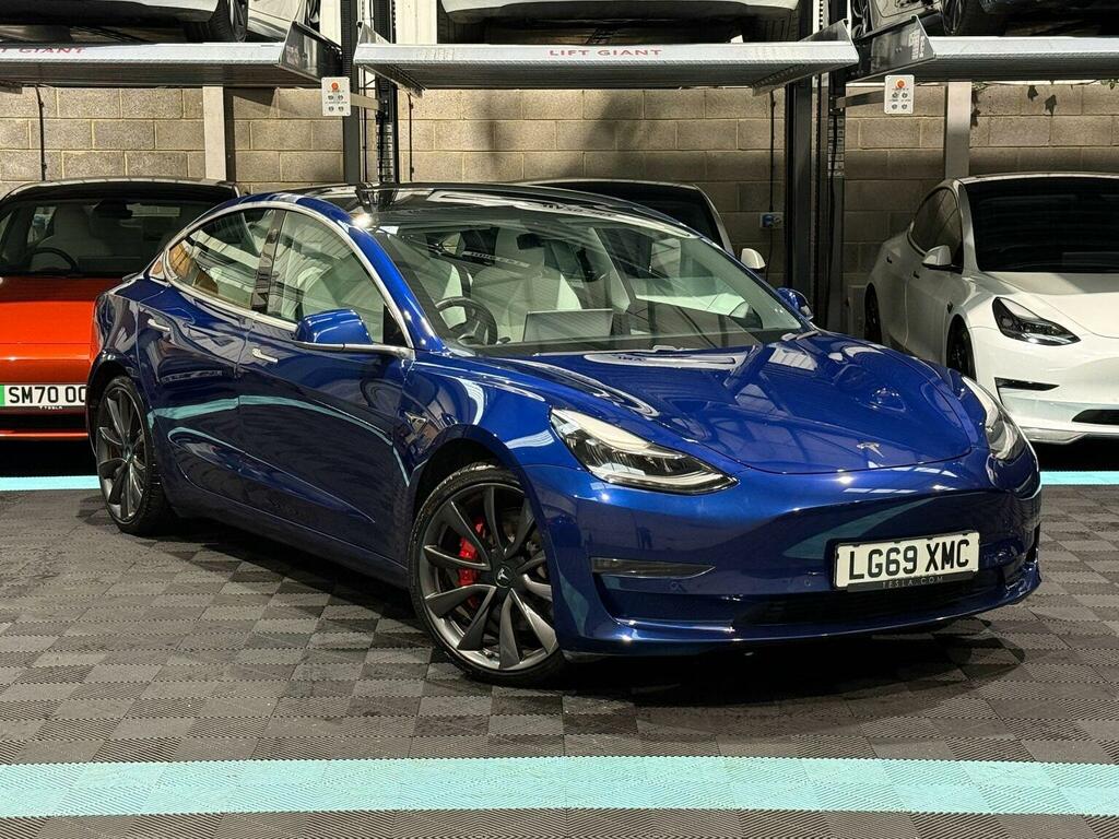 Tesla Model 3 Saloon Dual Motor Performance 4Wde Per Blue