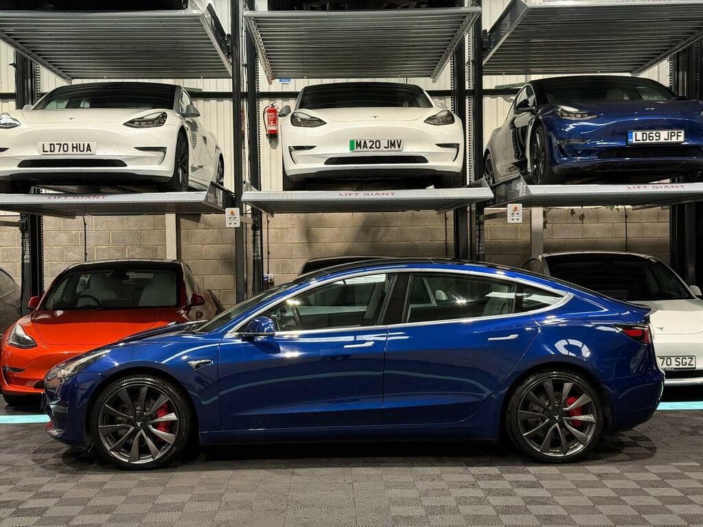 Tesla Model 3 Saloon Dual Motor Performance 4Wde Per LG69XMC Blue #4