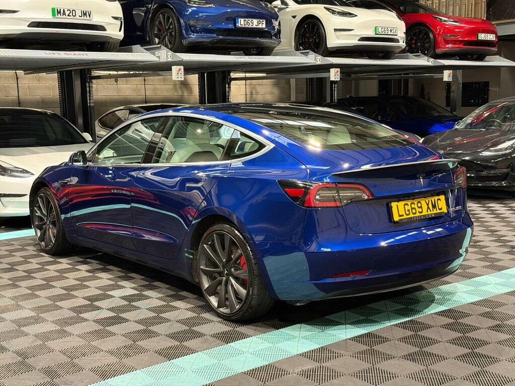 Tesla Model 3 Saloon Dual Motor Performance 4Wde Per LG69XMC Blue #5