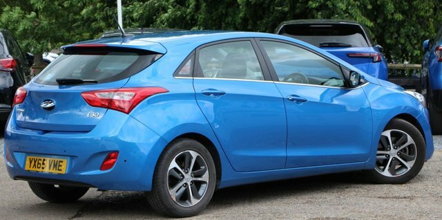 Hyundai I30 1.6 Se Nav Hatchback Euro 6 120 P Blue #4
