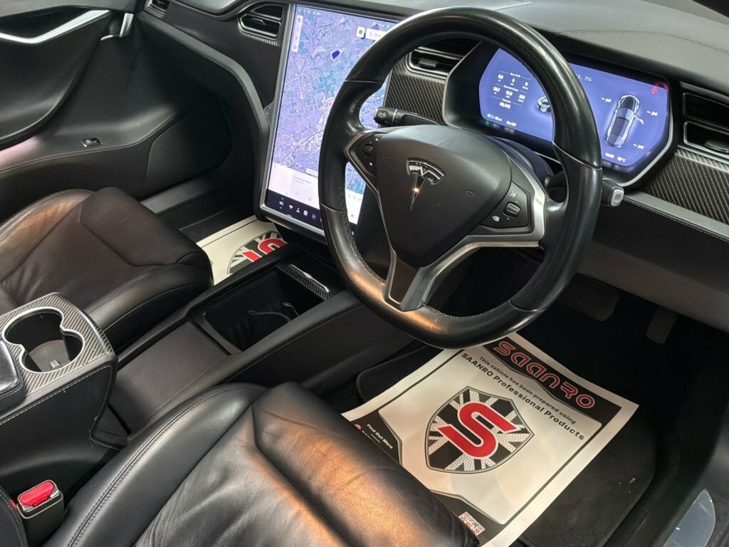 Tesla Model S Hatchback Black #5
