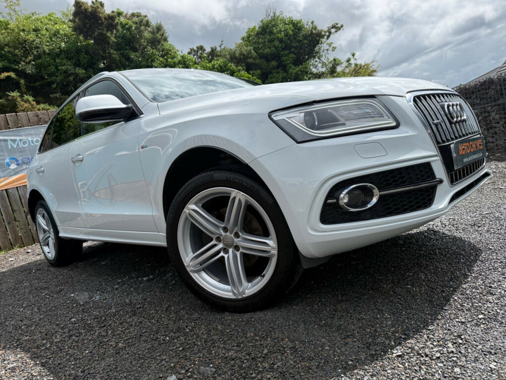 Audi Q5 2.0 Tdi S Line Plus Quattro Euro 6 Ss SV65SUU White #3