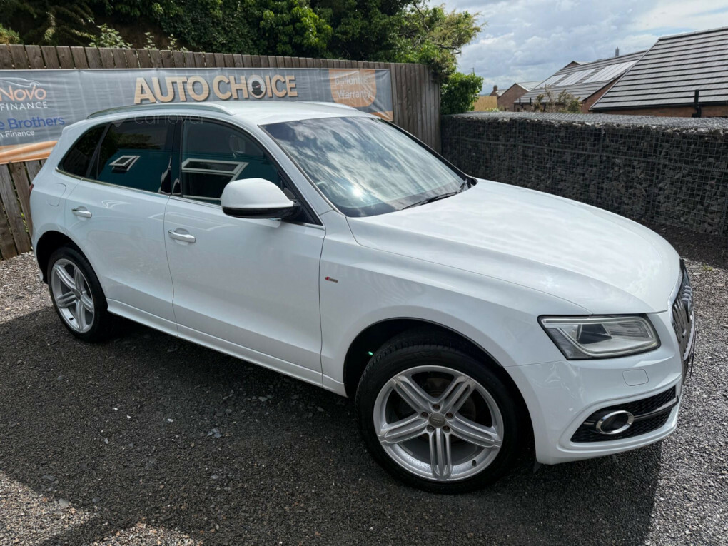 Audi Q5 2.0 Tdi S Line Plus Quattro Euro 6 Ss SV65SUU White #2