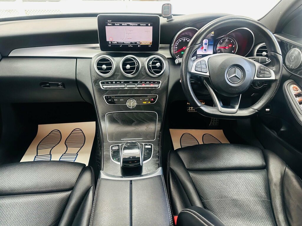 Mercedes-Benz C Class 2.1 C220d Amg Line Premium Plus G-tronic 4Matic CE18WWL Black #3