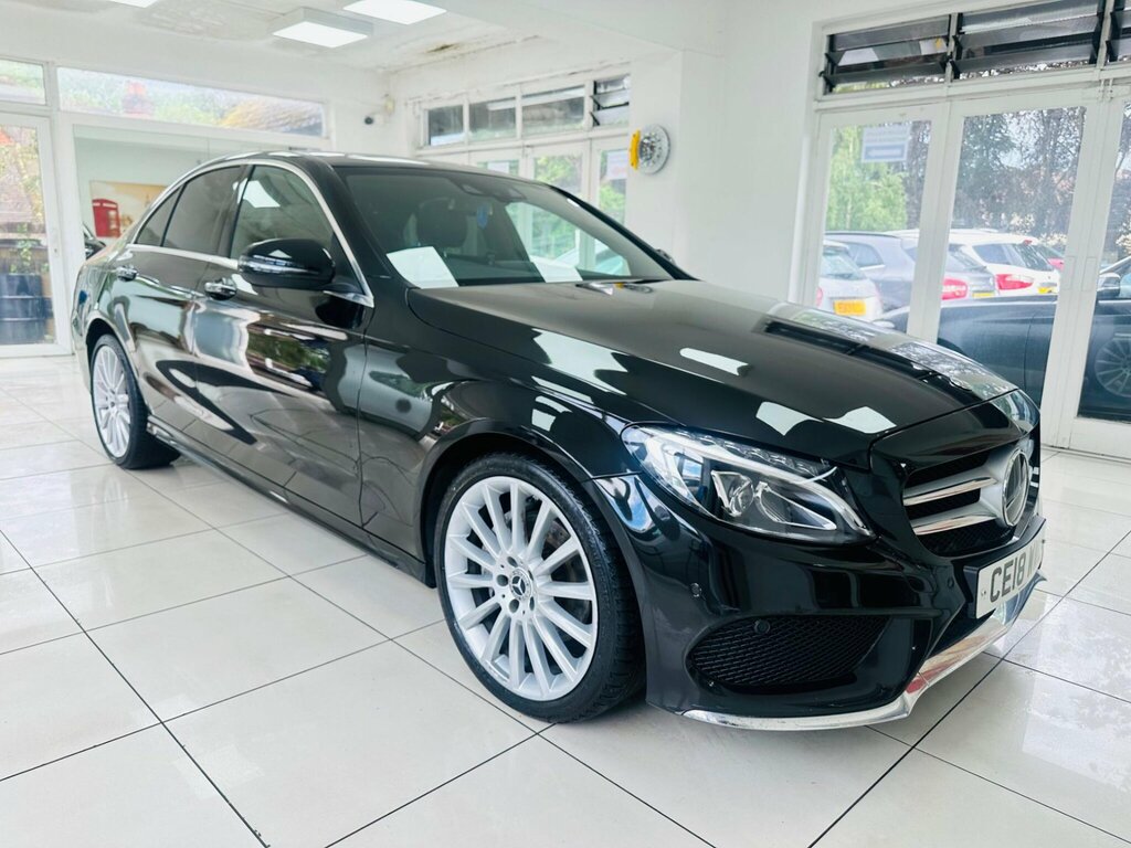 Mercedes-Benz C Class 2.1 C220d Amg Line Premium Plus G-tronic 4Matic Black