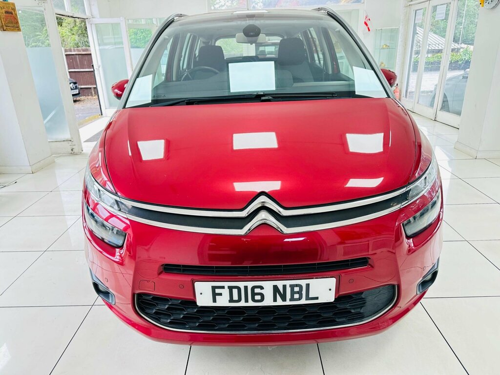 Citroen Grand C4 Picasso 1.6 Bluehdi Exclusive Eat6 Euro 6 Ss Red #2