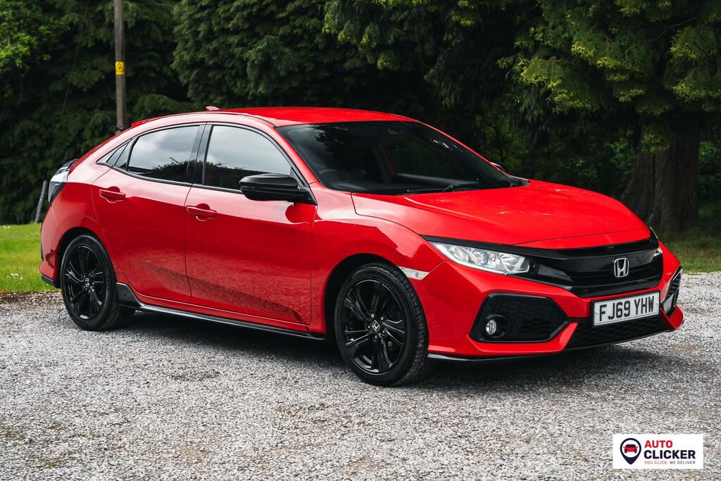 Honda Civic 1.0 Vtec Turbo Sport Line Hatchback Man FJ69YHW Red #3