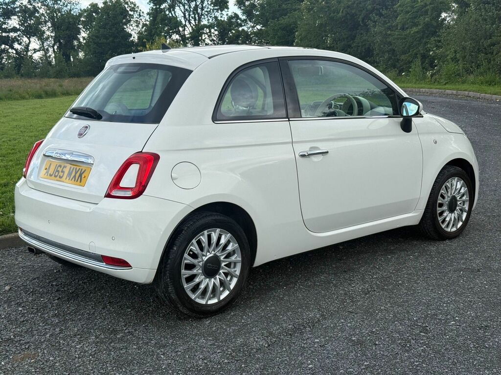 Fiat 500 2016 1.2 Lounge Hatchback Euro 6 AJ65MXK White #2