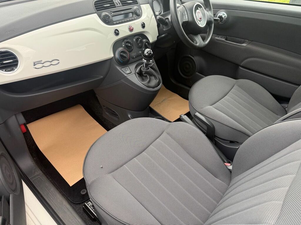 Fiat 500 2014 1.2 Lounge Hatchback Euro 6 WR14AOM White #4