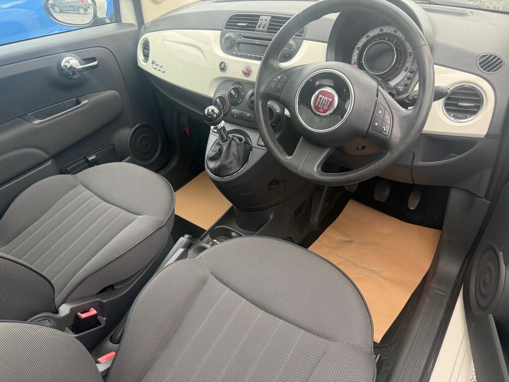 Fiat 500 2014 1.2 Lounge Hatchback Euro 6 WR14AOM White #2