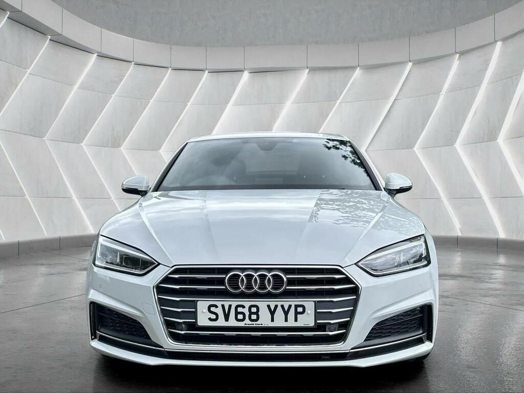 Audi A5 Coupe 1.4 Tfsi S Line S Tronic Euro 6 Ss 2 SV68YYP White #2