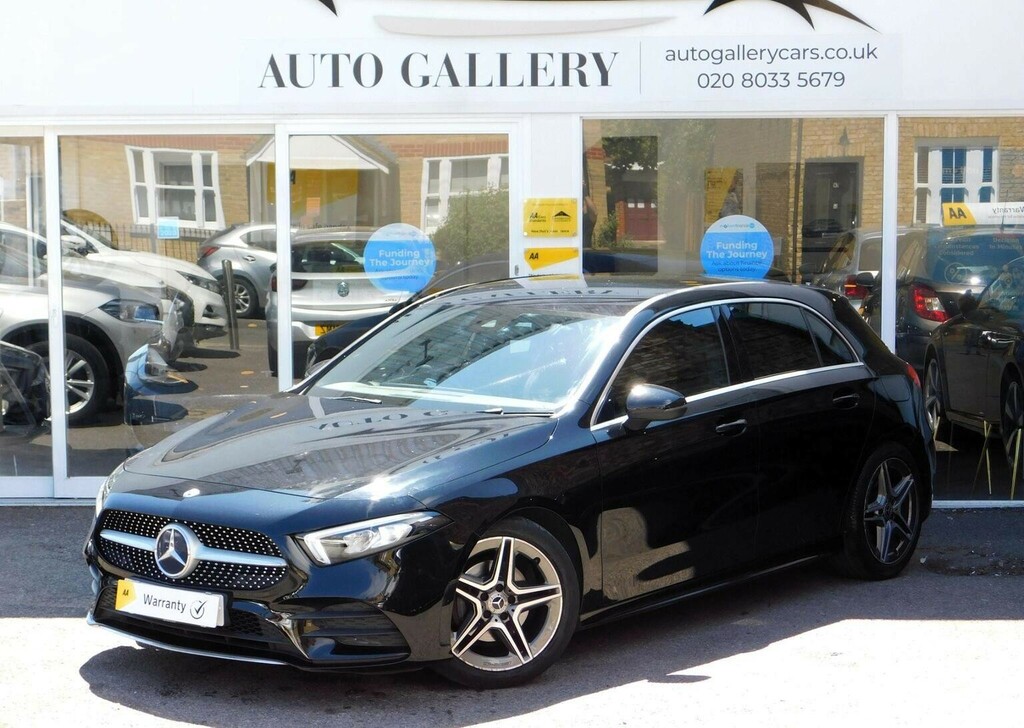 Mercedes-Benz A Class Hatchback 1.3 A200 Amg Line 7G-dct Euro 6 Ss GY68CWL Black #6
