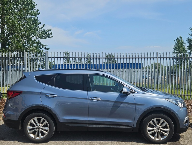 Hyundai Santa Fe 2.2 Crdi Blue Drive YP66WMK Blue #2