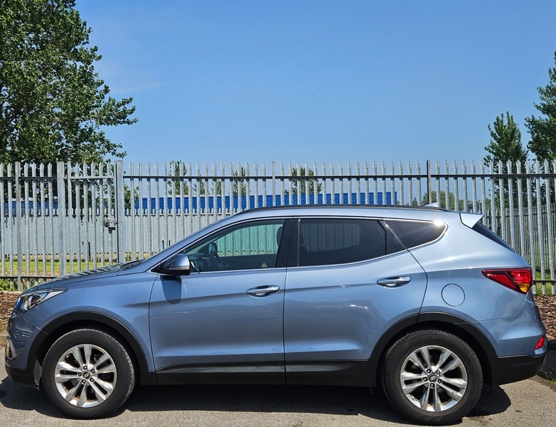 Hyundai Santa Fe 2.2 Crdi Blue Drive YP66WMK Blue #4
