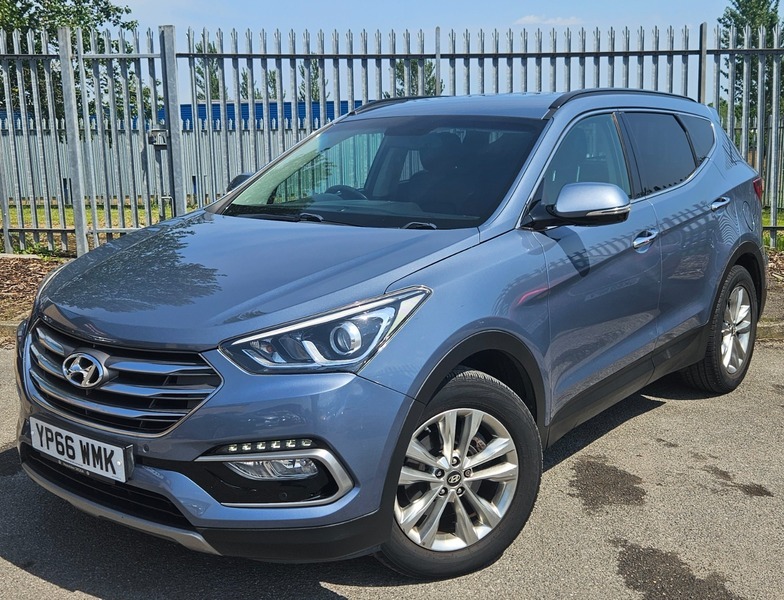Hyundai Santa Fe 2.2 Crdi Blue Drive YP66WMK Blue #3
