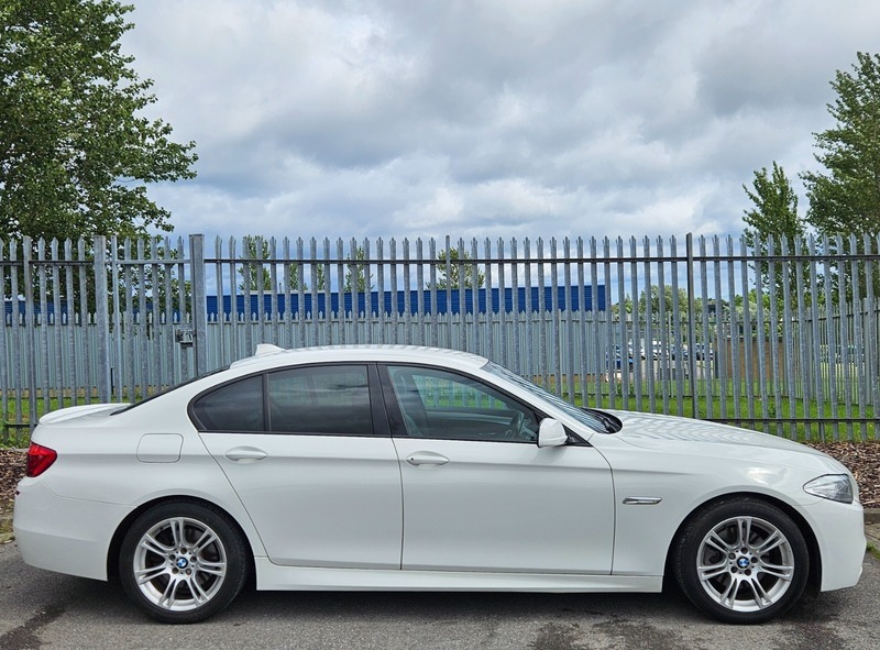 BMW 5 Series 2.0 520D M Sport YK61NFC White #2