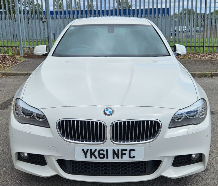 BMW 5 Series 2.0 520D M Sport YK61NFC White #3