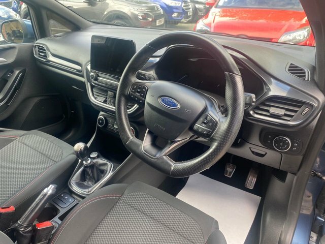 Ford Fiesta 2019 1.0T Ecoboost Gpf St-line Hatchback Petro LK68OJE Blue #2