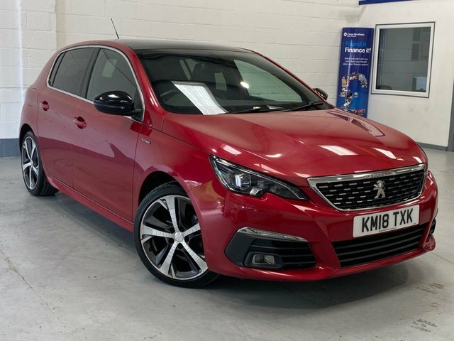 Peugeot 308 2018 1.2 Puretech Gt Line Hatchback Man Red