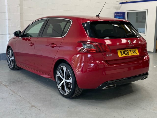 Peugeot 308 2018 1.2 Puretech Gt Line Hatchback Man Red #3
