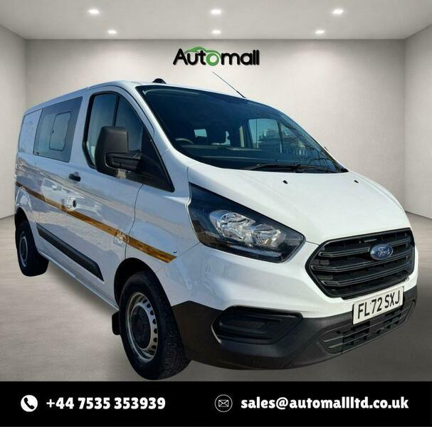 Ford Transit Custom 2.0 300 Ecoblue Leader Crew Van L1 H1 Euro 6 Ss White