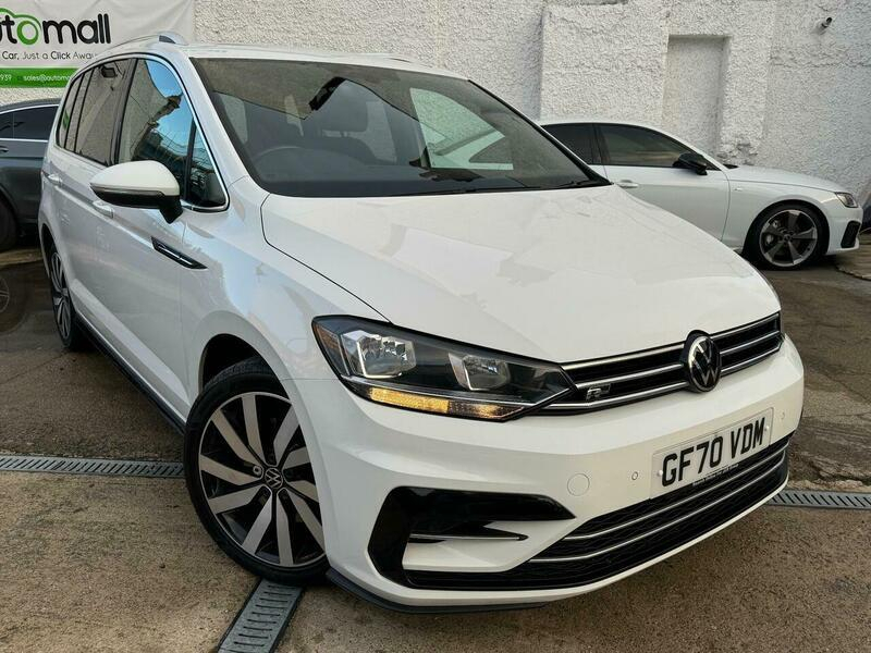 Volkswagen Touran 2.0 Tdi R-line Dsg Euro 6 Ss White