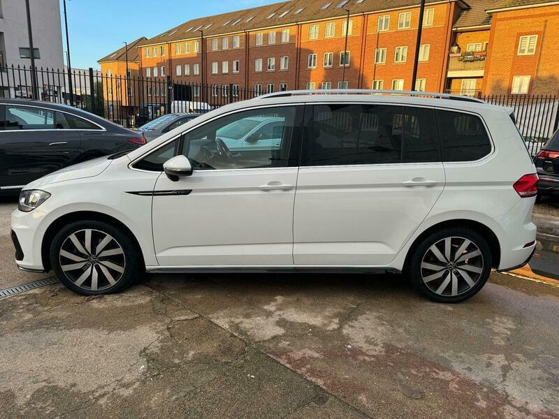 Volkswagen Touran 2.0 Tdi R-line Dsg Euro 6 Ss White #6