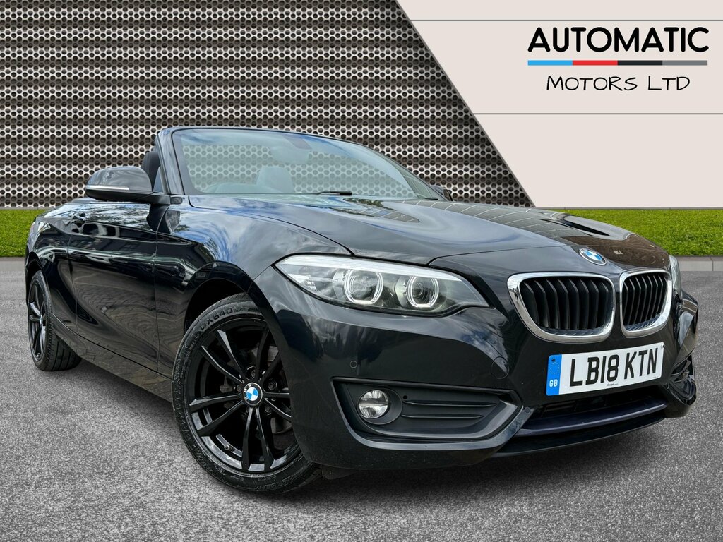 BMW 2 Series 1.5 218I Sport Convertible Euro 6 Black