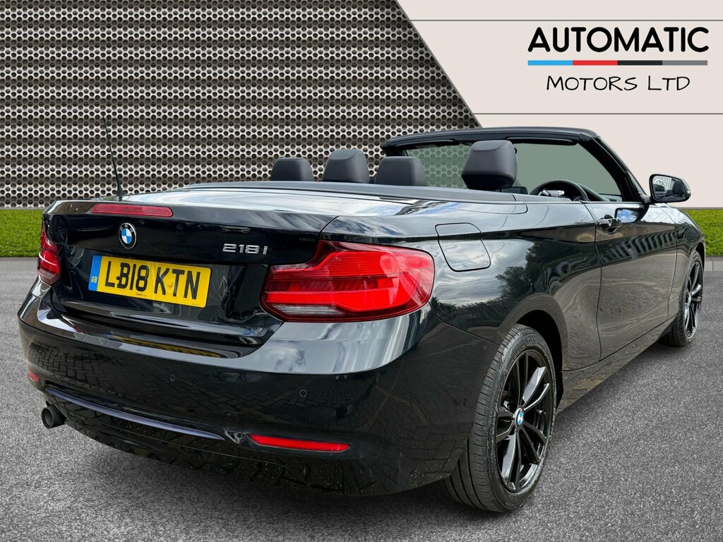 BMW 2 Series 1.5 218I Sport Convertible Euro 6 Black #5