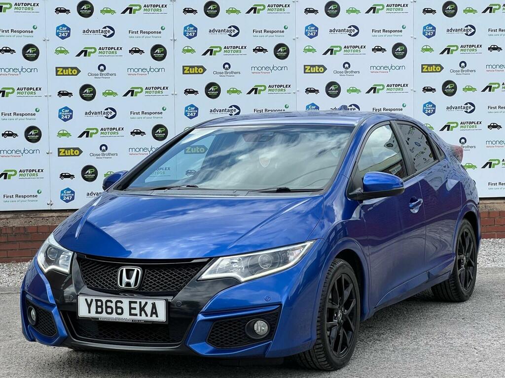 Honda Civic Hatchback 1.6 I-dtec Sport Euro 5 Ss 2016 YB66EKA Blue #4