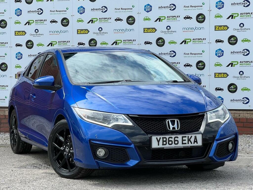 Honda Civic Hatchback 1.6 I-dtec Sport Euro 5 Ss 2016 YB66EKA Blue