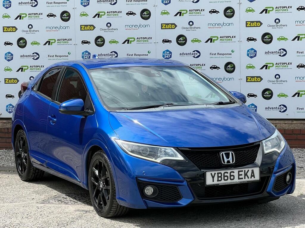 Honda Civic Hatchback 1.6 I-dtec Sport Euro 5 Ss 2016 YB66EKA Blue #2