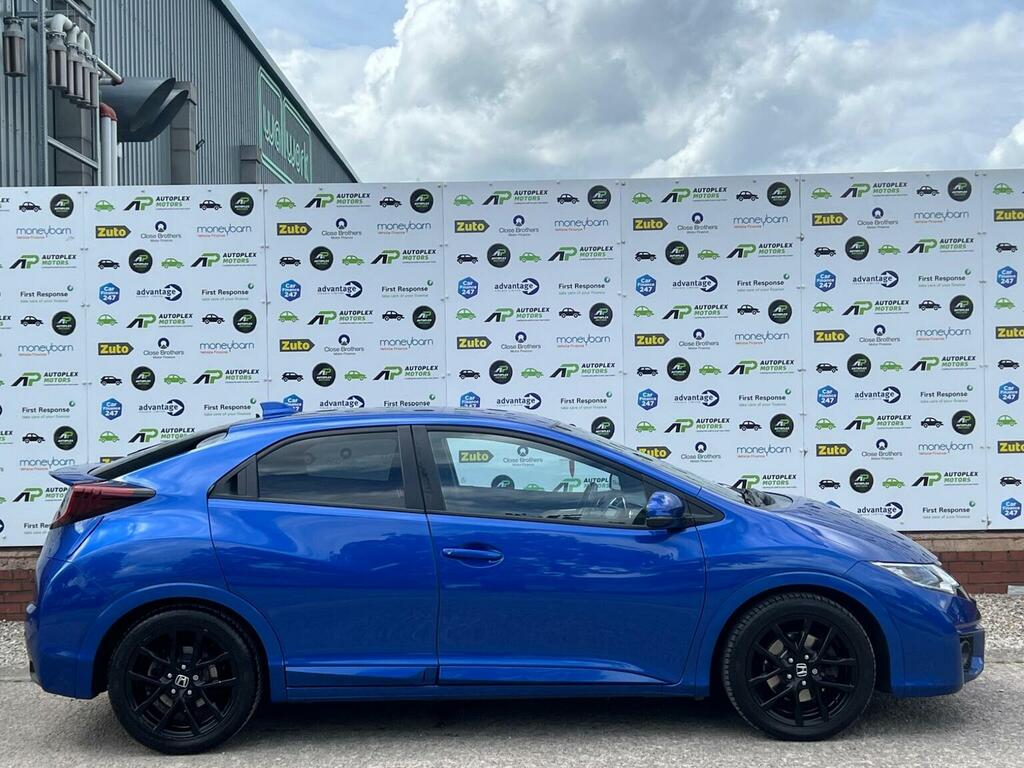 Honda Civic Hatchback 1.6 I-dtec Sport Euro 5 Ss 2016 YB66EKA Blue #6