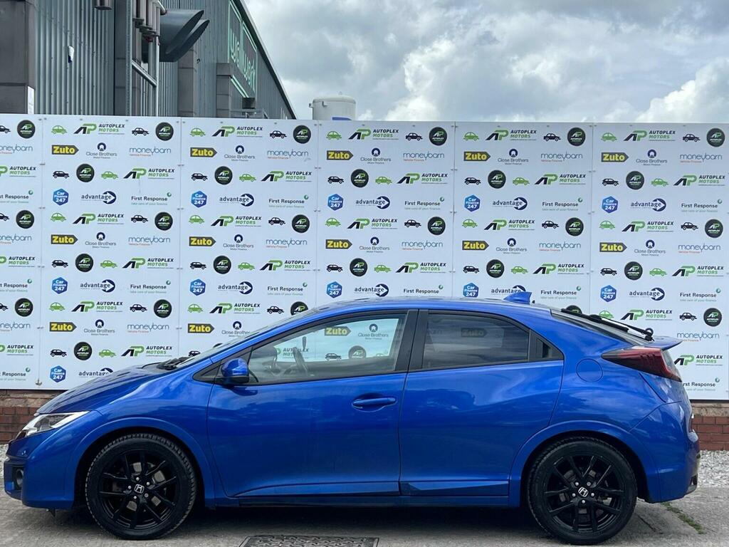 Honda Civic Hatchback 1.6 I-dtec Sport Euro 5 Ss 2016 YB66EKA Blue #5