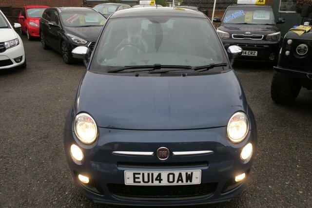 Fiat 500 2014 1.2 S 69 Bhp Service History EU14OAW Blue #5