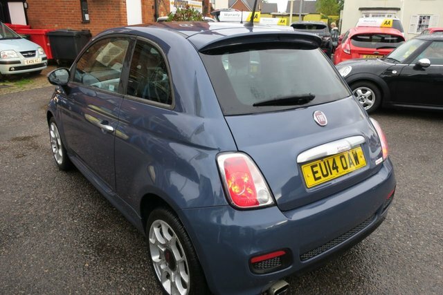 Fiat 500 2014 1.2 S 69 Bhp Service History EU14OAW Blue #3