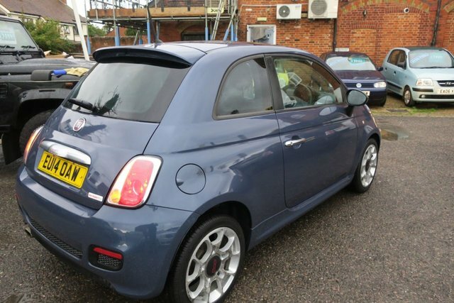 Fiat 500 2014 1.2 S 69 Bhp Service History EU14OAW Blue #2