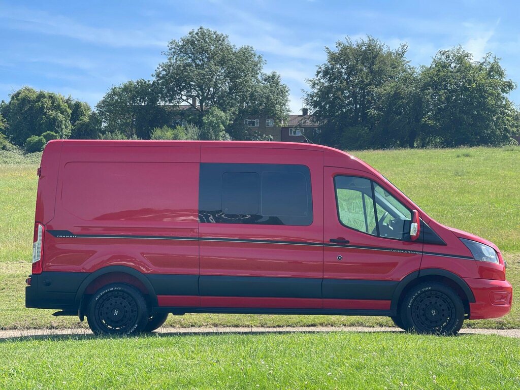 Ford Transit Custom 2.0 350 Ecoblue Leader Crew Van Fwd L3 H2 Euro 6 Red #3
