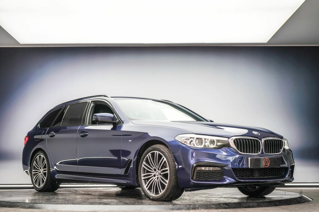 BMW 5 Series 2018 2.0 520D M Sport Touring Xdri Blue #5