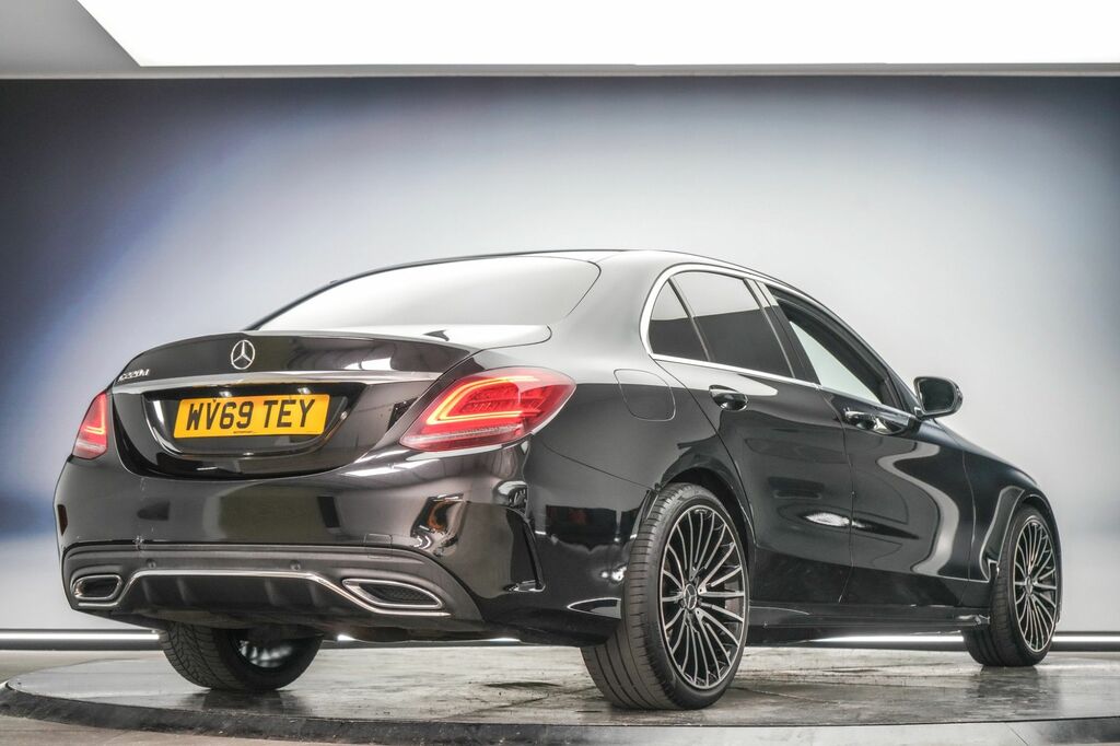 Mercedes-Benz C Class 2019 2.0 C220d Amg Line Premium Saloon Diese WV69TEY Black #3