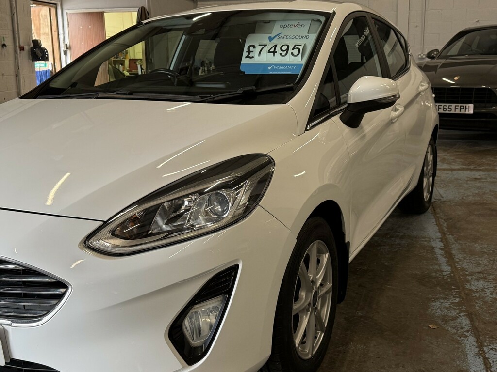 Ford Fiesta Hatchback 1.1 Ti-vct Zetec 2018 IGZ9262 White #6