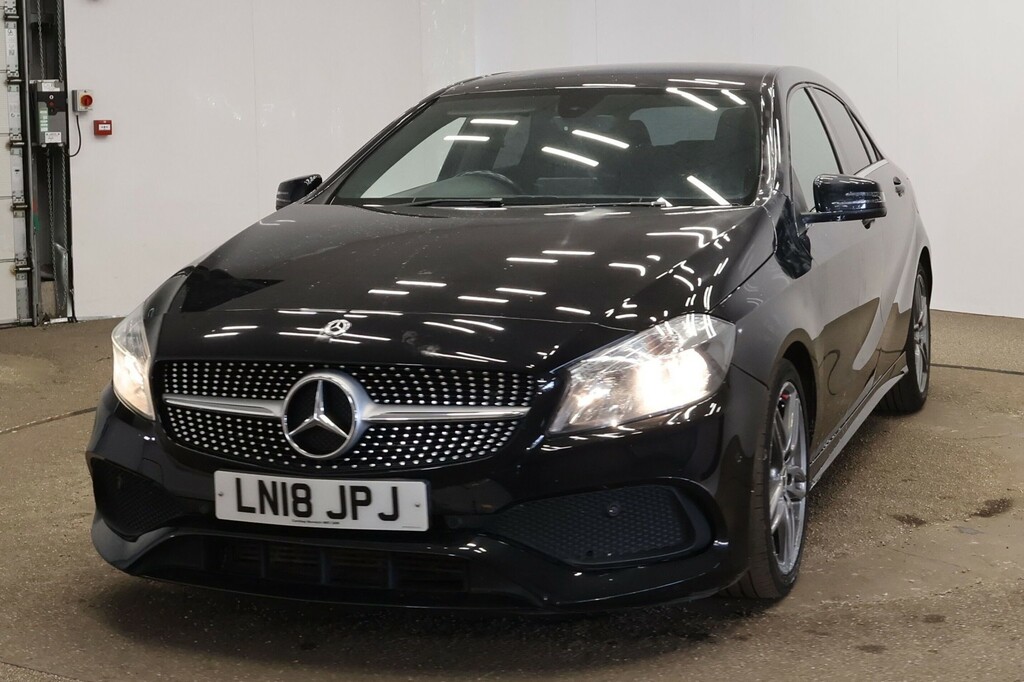 Mercedes-Benz A Class Hatchback 1.5 A180d Amg Line 2018 LN18JPJ Black #6