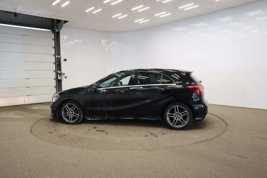 Mercedes-Benz A Class Hatchback 1.5 A180d Amg Line 2018 LN18JPJ Black #2