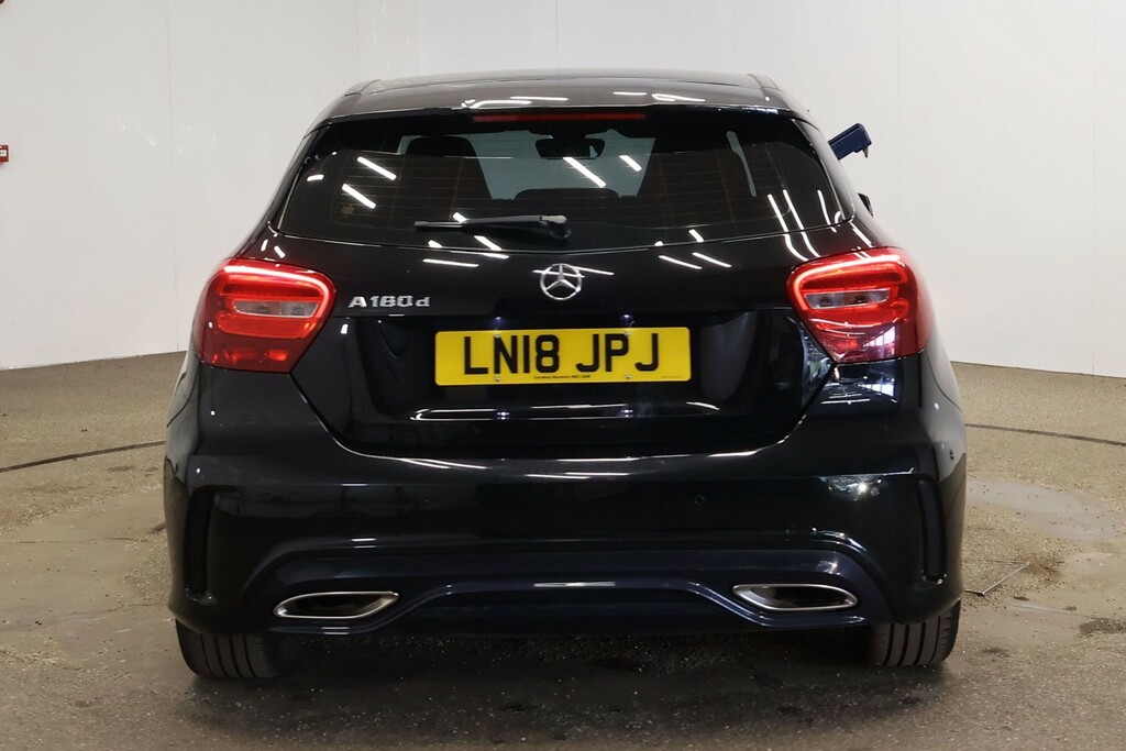 Mercedes-Benz A Class Hatchback 1.5 A180d Amg Line 2018 LN18JPJ Black #3
