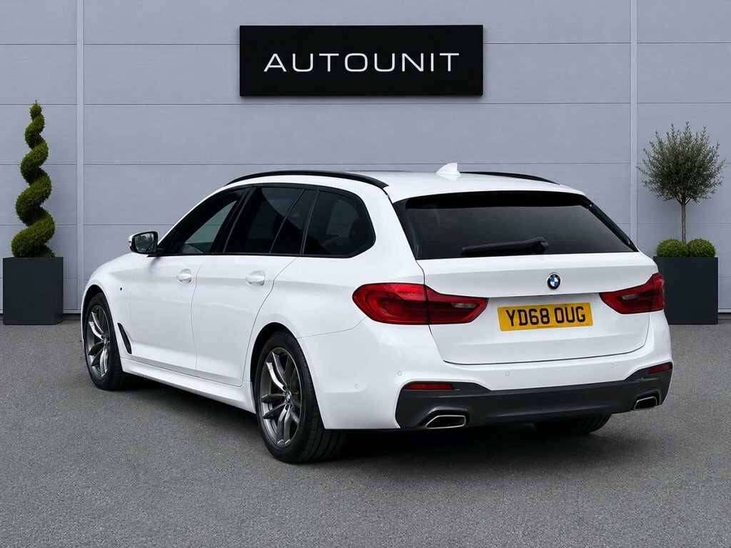 BMW 5 Series 2L M Sport YD68OUG White #3